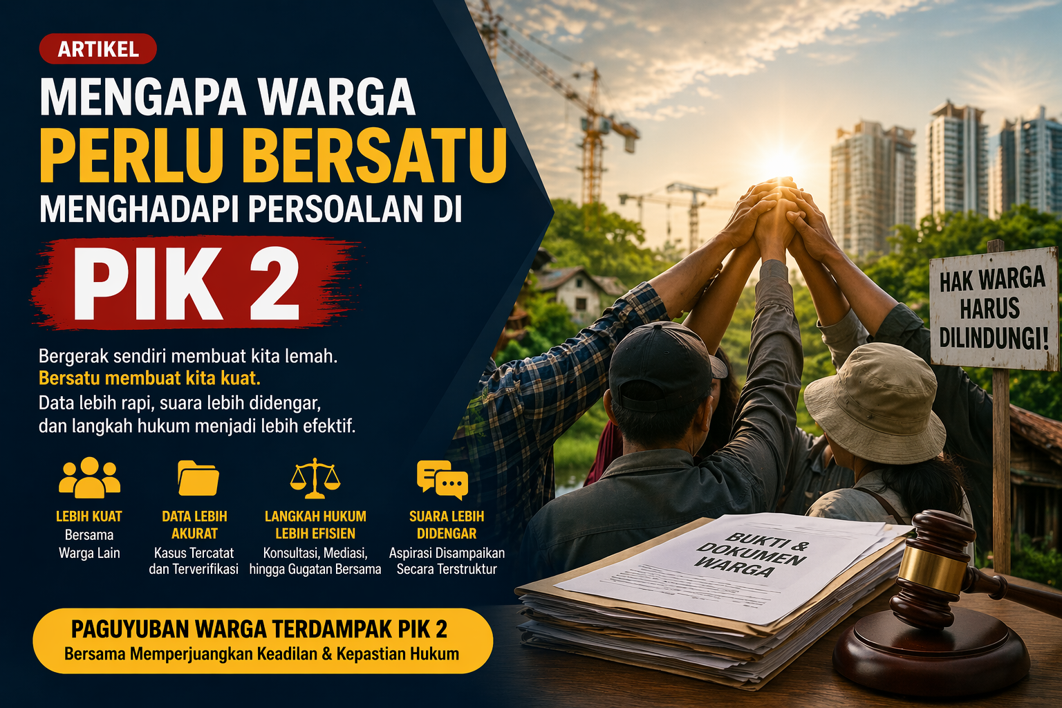 Mengapa Warga Perlu Bersatu Menghadapi Persoalan di PIK 2